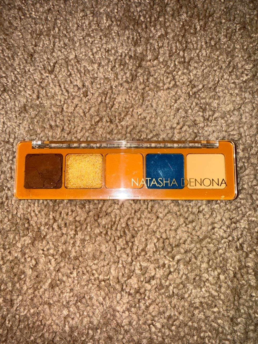 Natasha Denona Mini Palette — Brown, Gold, Orange, Blue & Cream
